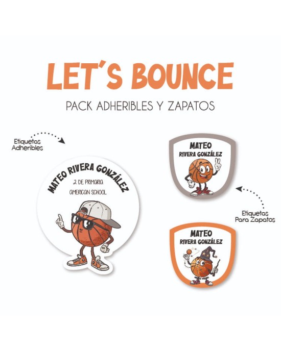 Pack Escuela y Zapatos Lets Bounce| Pack Adheribles y Zapatos Pack Escuela y Zapatos Lets Bounce| Pack Adheribles y Zapatos