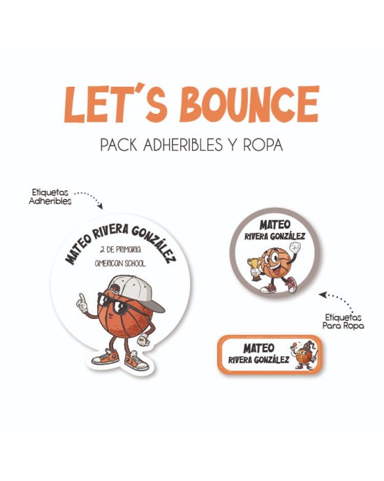 Pack Ropa y Escuela Lets Bounce| Pack Ropa y Adheribles Pack Ropa y Escuela Lets Bounce| Pack Ropa y Adheribles