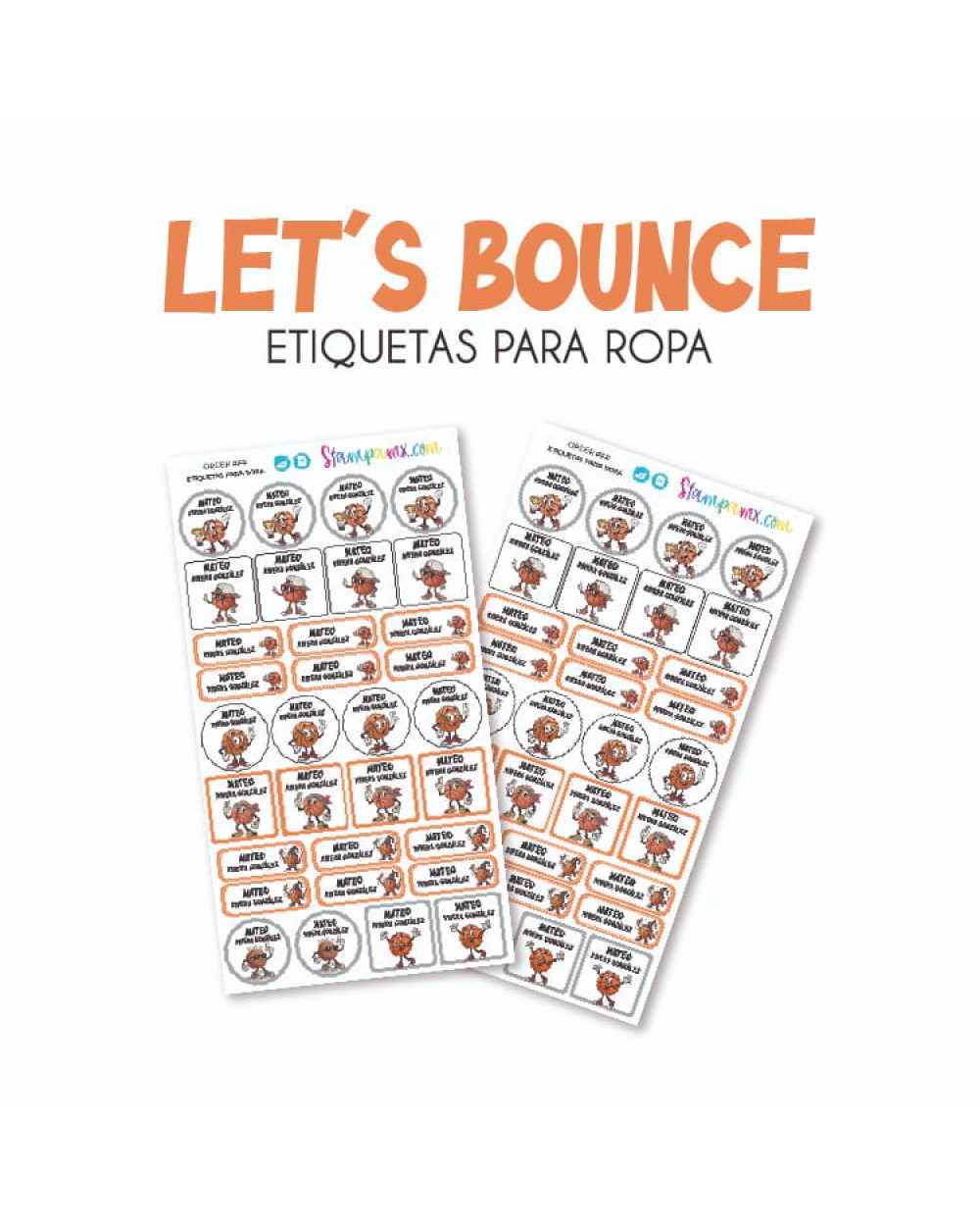Ropa Lets Bounce-Etiquetas Para Ropa Ropa Lets Bounce-Etiquetas Para Ropa