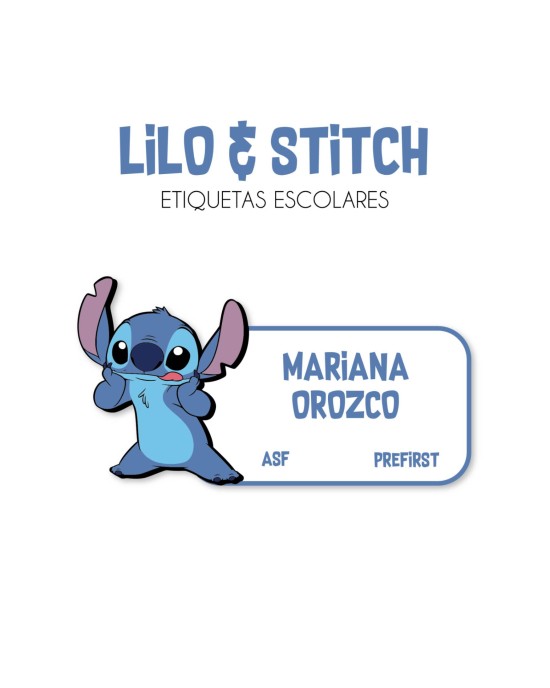 Pack Ropa y Escuela Lilo Stitch| Pack Ropa y Adheribles