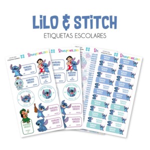 Escuela Adheribles Lilo Stitch Escuela Adheribles Lilo Stitch