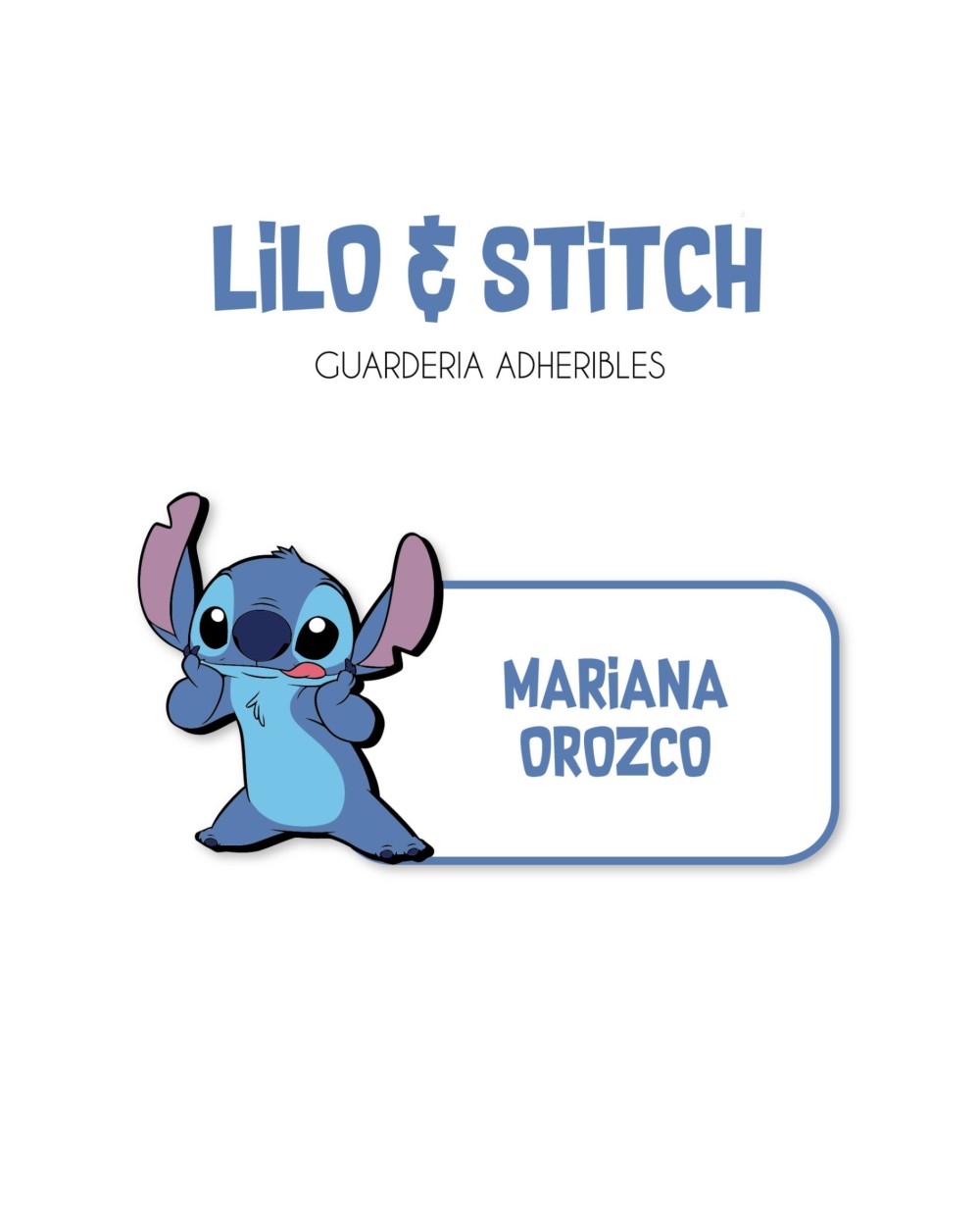 Guarderia Lilo Stitch| Etiquetas Para Guarderia Guarderia Lilo Stitch| Etiquetas Para Guarderia