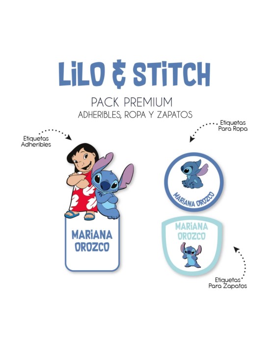 Pack Premium Ropa, Zapatos y Escuela Lilo Stitch
