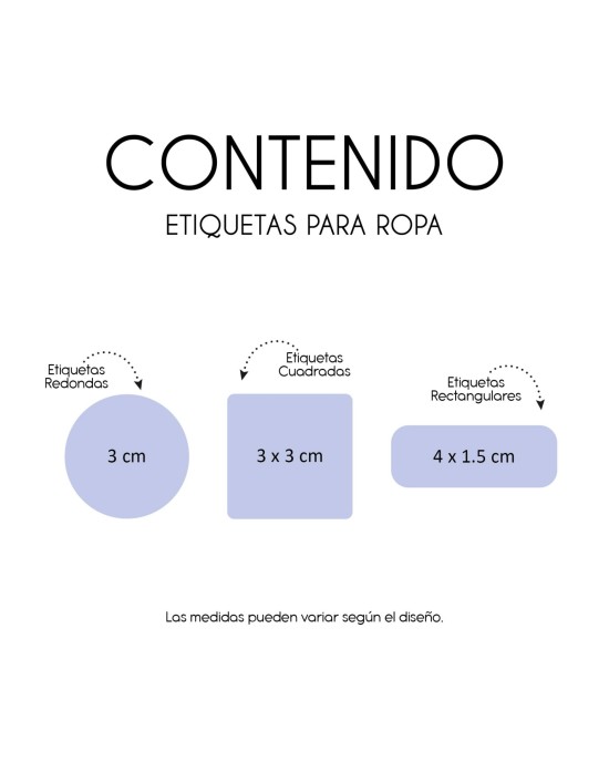 Ropa Lilo Stitch-Etiquetas Para Ropa