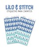 Paquete de etiquetas para Zapato Lilo Stitch