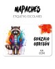 Escuela Adheribles Mapaches-Etiquetas Para Escuela