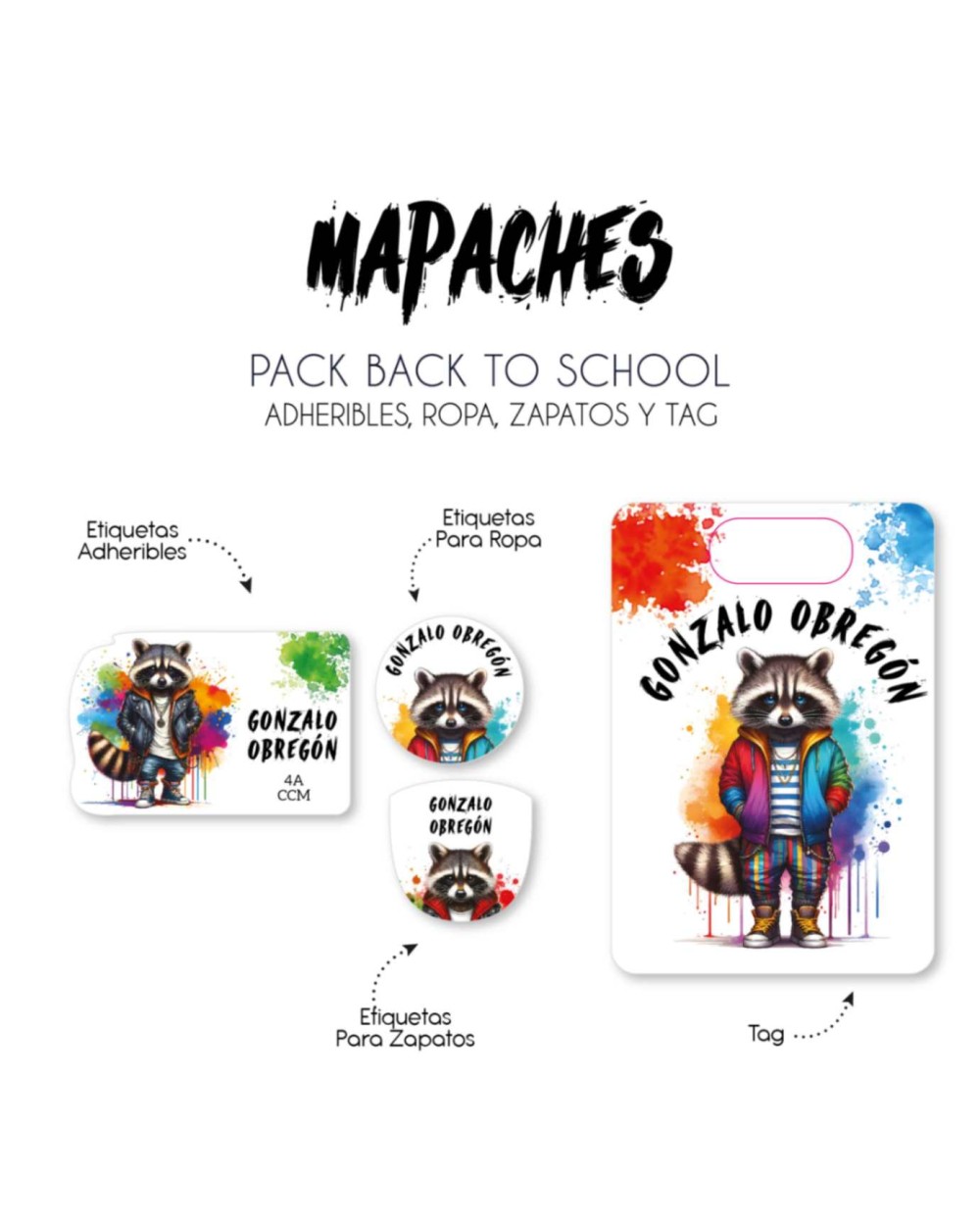 Pack Back to School Mapaches-Pack Back To School