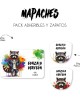 Pack Escuela y Zapatos Mapaches| Pack Adheribles y Zapatos