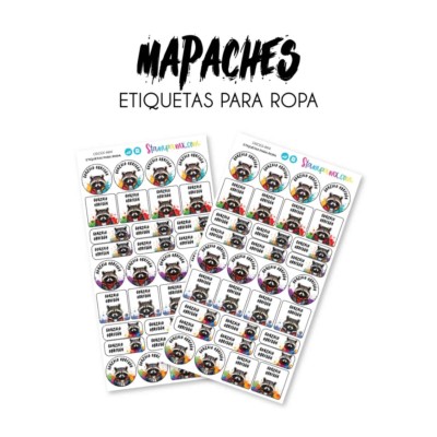 Ropa PLANCHABLES Mapaches Ropa PLANCHABLES Mapaches