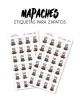 Paquete de etiquetas para Zapato Mapaches