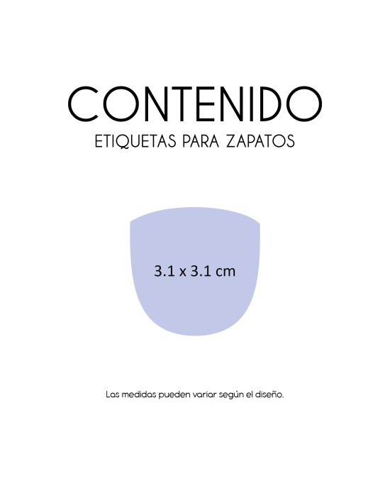 Paquete de etiquetas para Zapato Mapaches