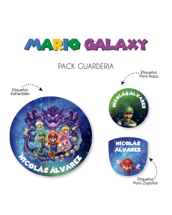 Pack Guardería Mario Galaxy | Pack Guarderia Pack Guardería Mario Galaxy | Pack Guarderia