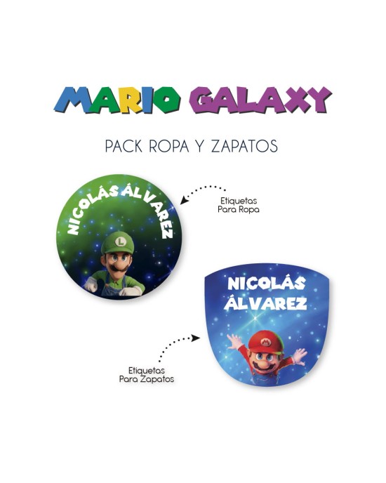 Pack Ropa y Zapatos Mario Galaxy | Pack Ropa y Zapatos Pack Ropa y Zapatos Mario Galaxy | Pack Ropa y Zapatos