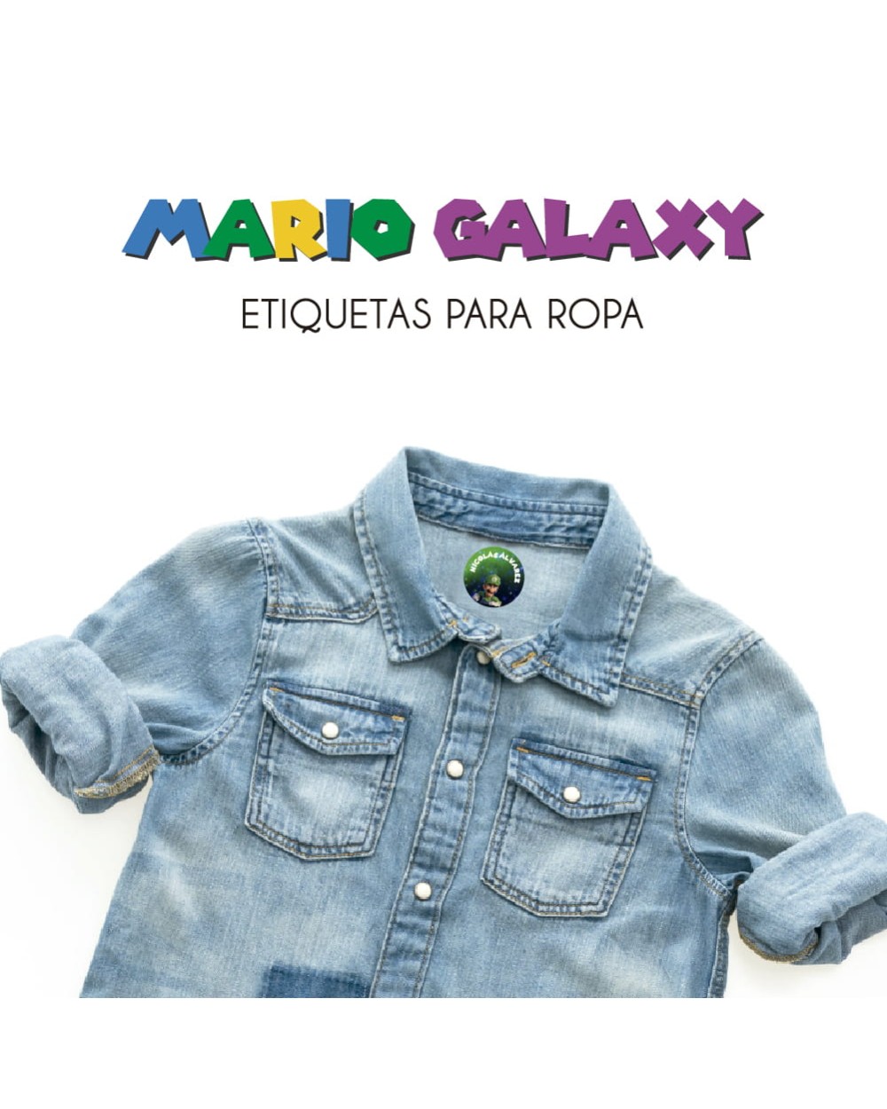 Ropa Mario Galaxy-Etiquetas Para Ropa Ropa Mario Galaxy-Etiquetas Para Ropa
