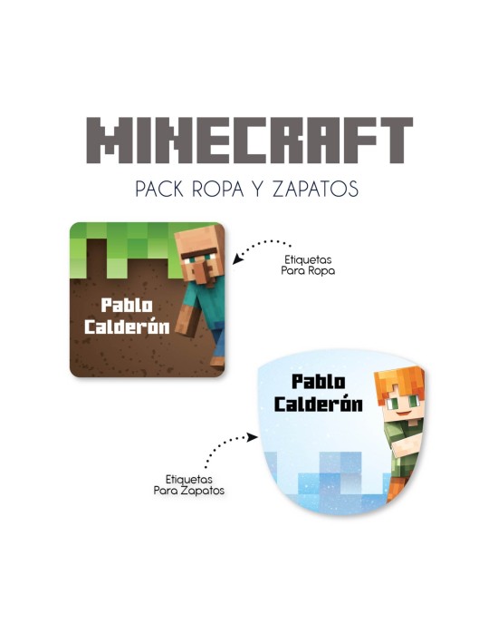 Pack Ropa y Zapatos Minecraft| Pack Ropa y Zapatos