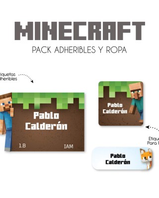 Pack Ropa y Escuela Minecraft