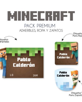 Pack Premium Ropa, Zapatos y Escuela Minecraft