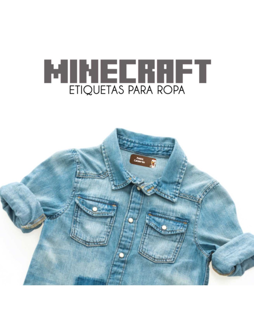 Ropa Minecraft-Etiquetas Para Ropa Ropa Minecraft-Etiquetas Para Ropa