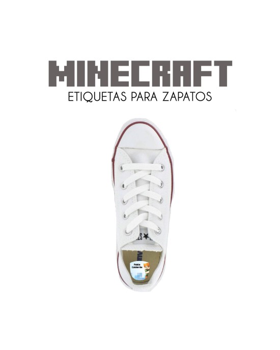 Pack Escuela y Zapatos Minecraft| Pack Adheribles y Zapatos