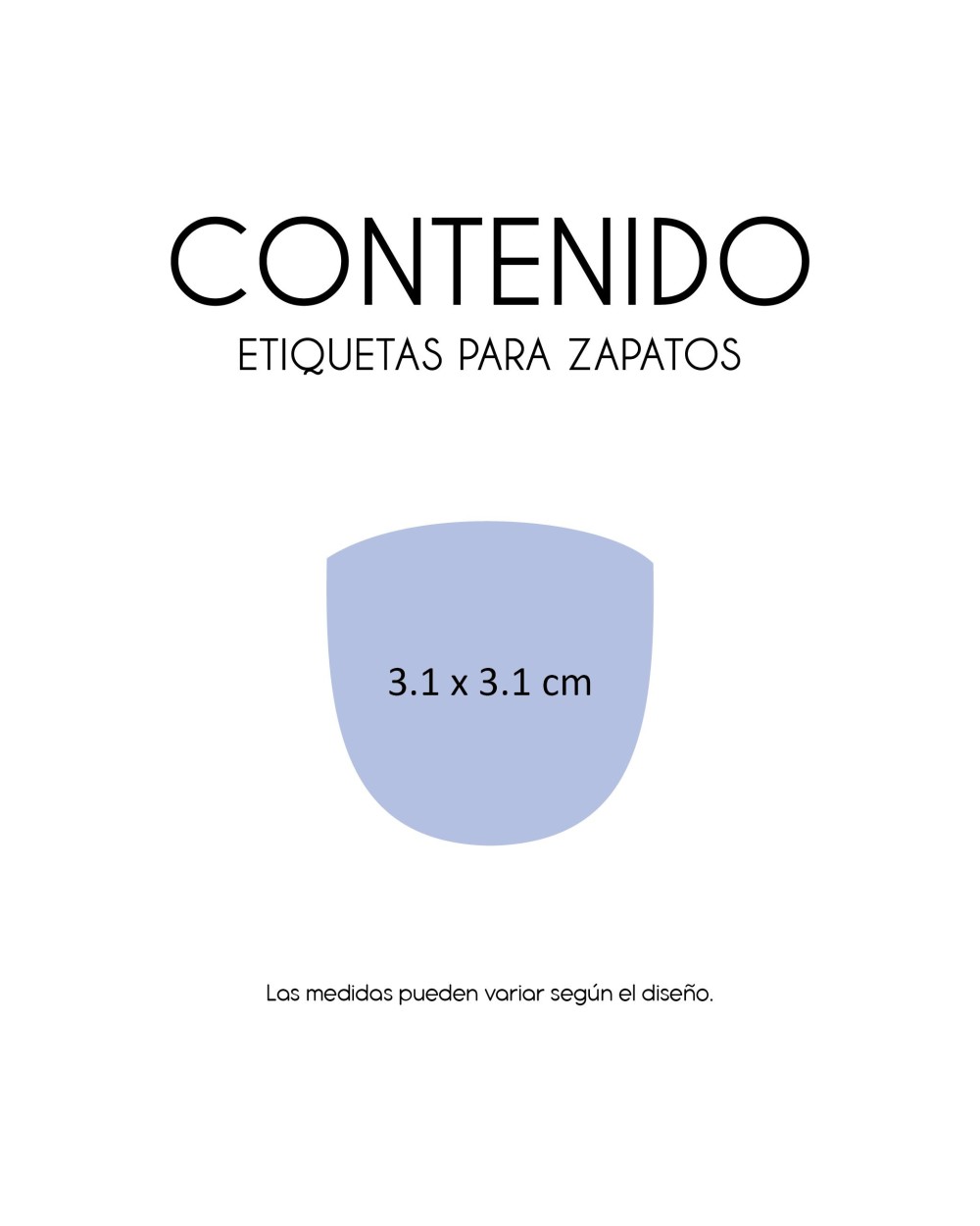 Paquete de etiquetas para Zapato Minecraft