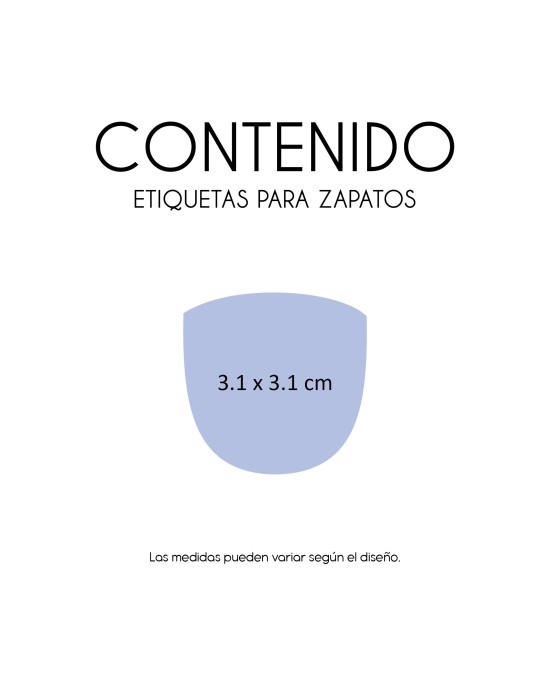 Paquete de etiquetas para Zapato Minecraft