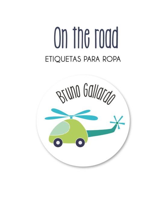 Ropa On the Road-Etiquetas Para Ropa