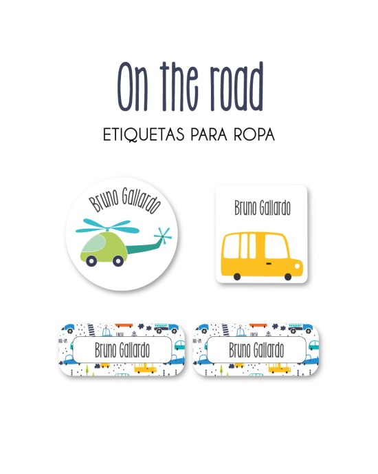 Ropa On the Road-Etiquetas Para Ropa
