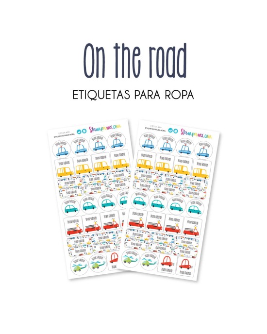 Ropa On the Road-Etiquetas Para Ropa