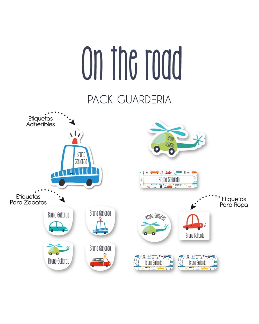 Pack Guardería On the Road | Pack Guarderia Pack Guardería On the Road | Pack Guarderia