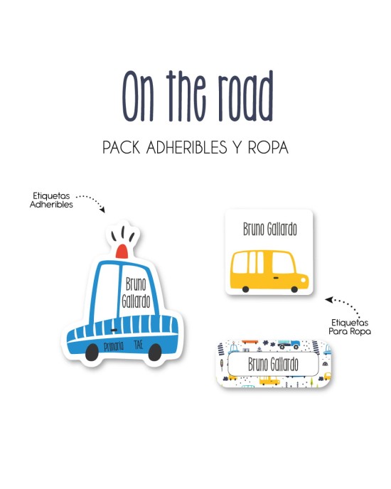 Pack Ropa y Escuela On the Road | Pack Ropa y Adheribles