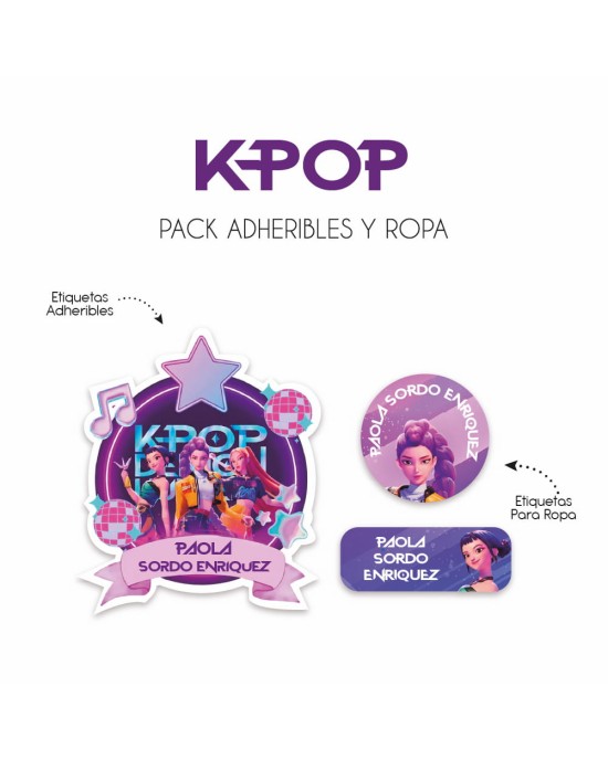 Pack Ropa y Escuela K-POP | Pack Ropa y Adheribles