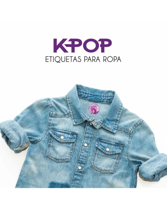 Ropa K-POP-Etiquetas Para Ropa