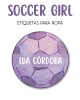 Ropa Soccer Girl-Etiquetas Para Ropa