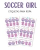 Ropa Soccer Girl-Etiquetas Para Ropa