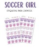Paquete de etiquetas para Zapato Soccer Girl