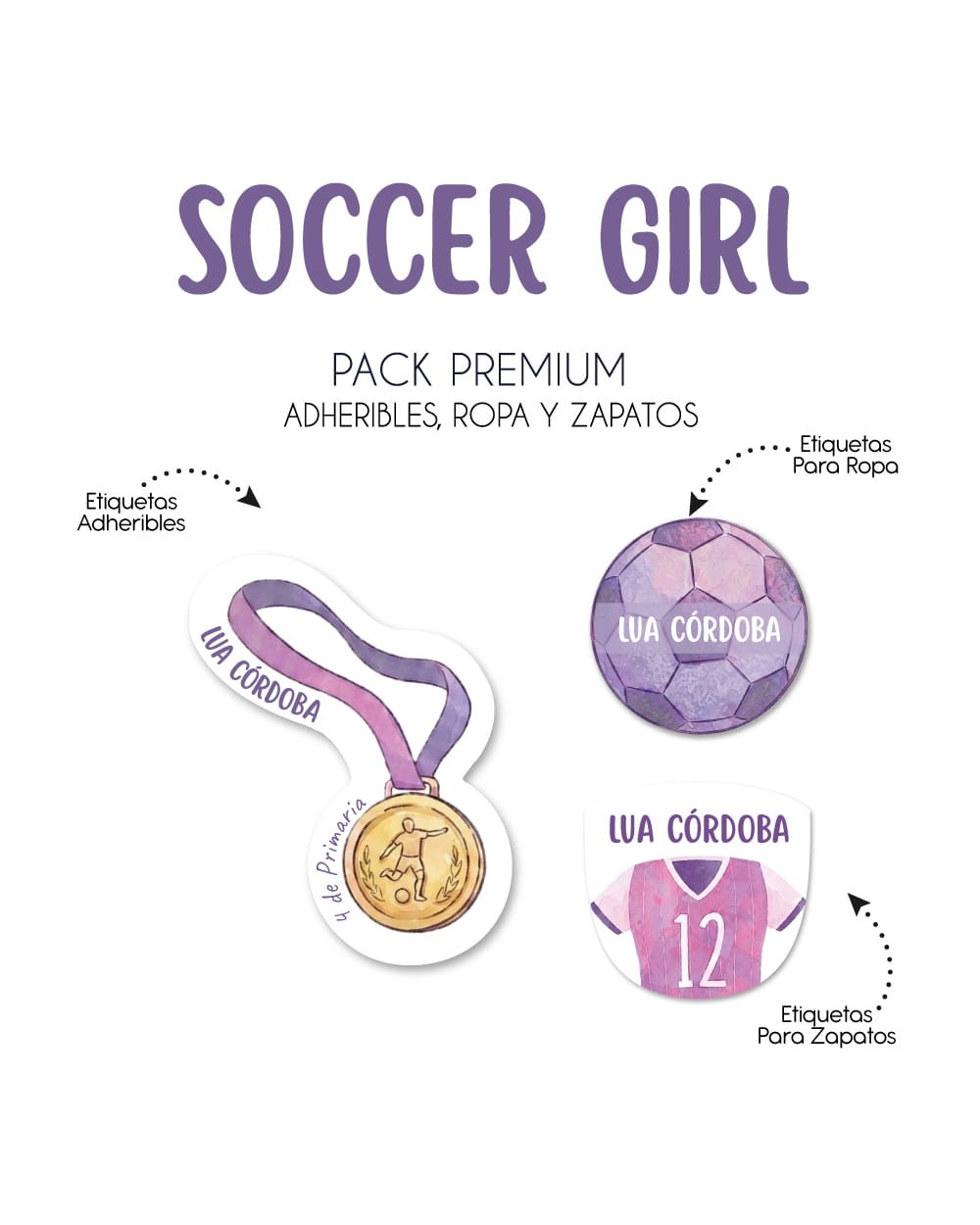 Pack Premium Ropa, Zapatos y Escuela Soccer Girl Pack Premium Ropa, Zapatos y Escuela Soccer Girl
