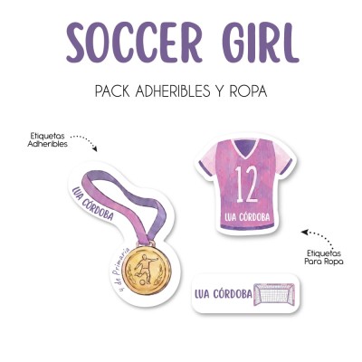 Pack Ropa y Escuela Soccer Girl
