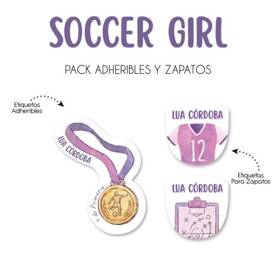 Pack Escuela y Zapatos Soccer Girl