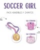 Pack Escuela y Zapatos Soccer Girl | Pack Adheribles y Zapatos