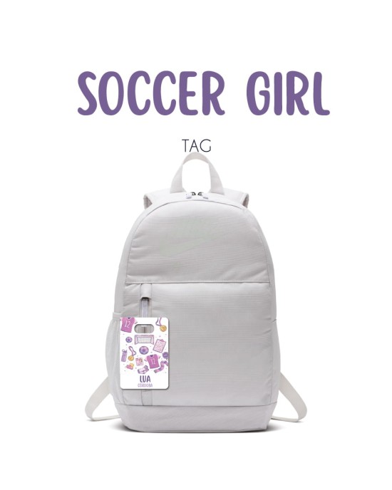 Tag Soccer Girl | Bag Tags