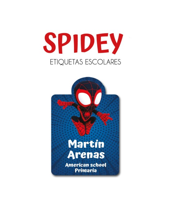 Pack Ropa y Escuela Spidey | Pack Ropa y Adheribles