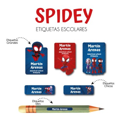Escuela Adheribles Spidey Escuela Adheribles Spidey
