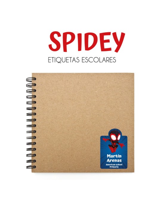 Pack Ropa y Escuela Spidey | Pack Ropa y Adheribles