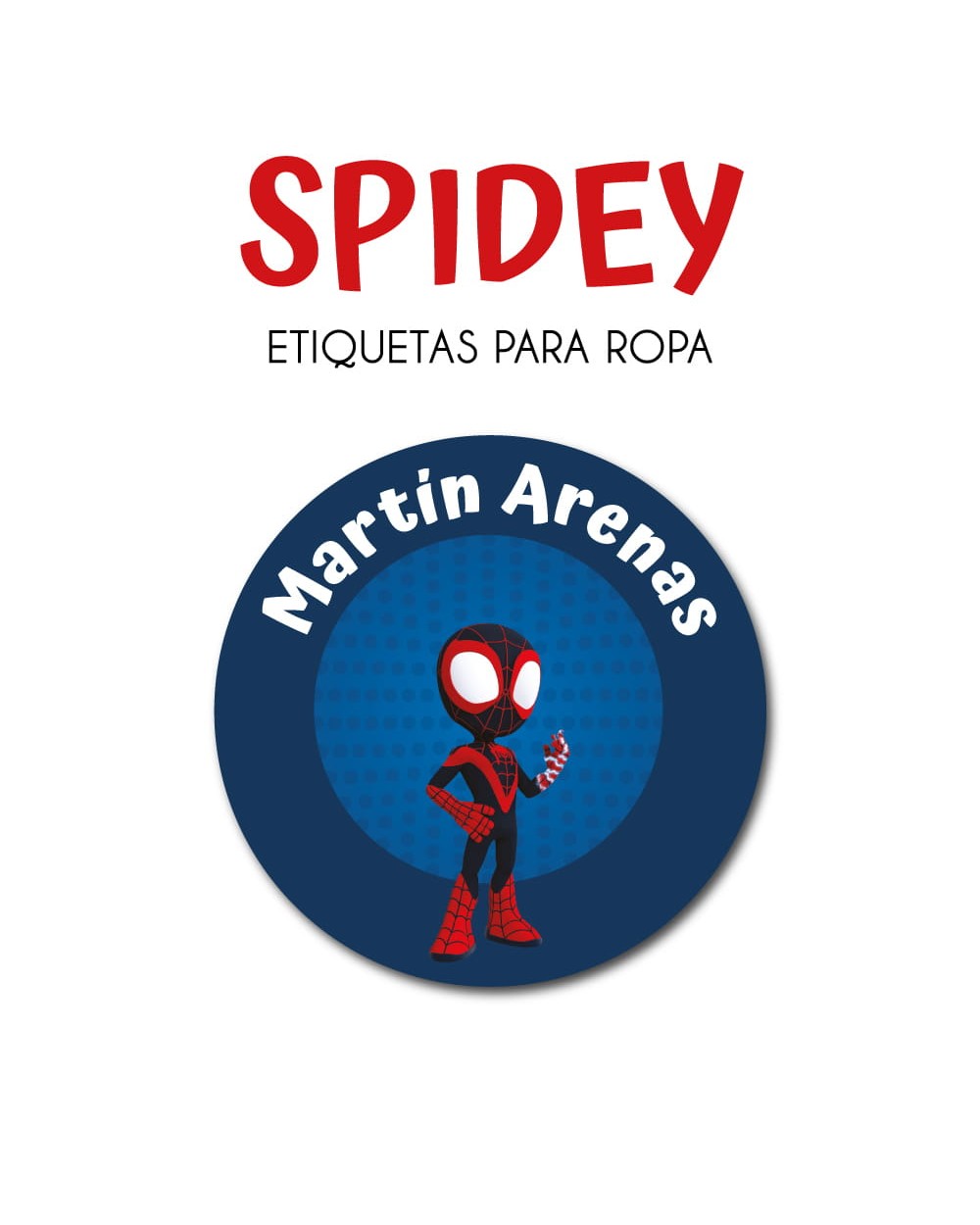 Ropa Spidey - Etiquetas Para Ropa Ropa Spidey - Etiquetas Para Ropa