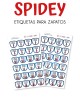 Paquete de etiquetas para Zapato Spidey