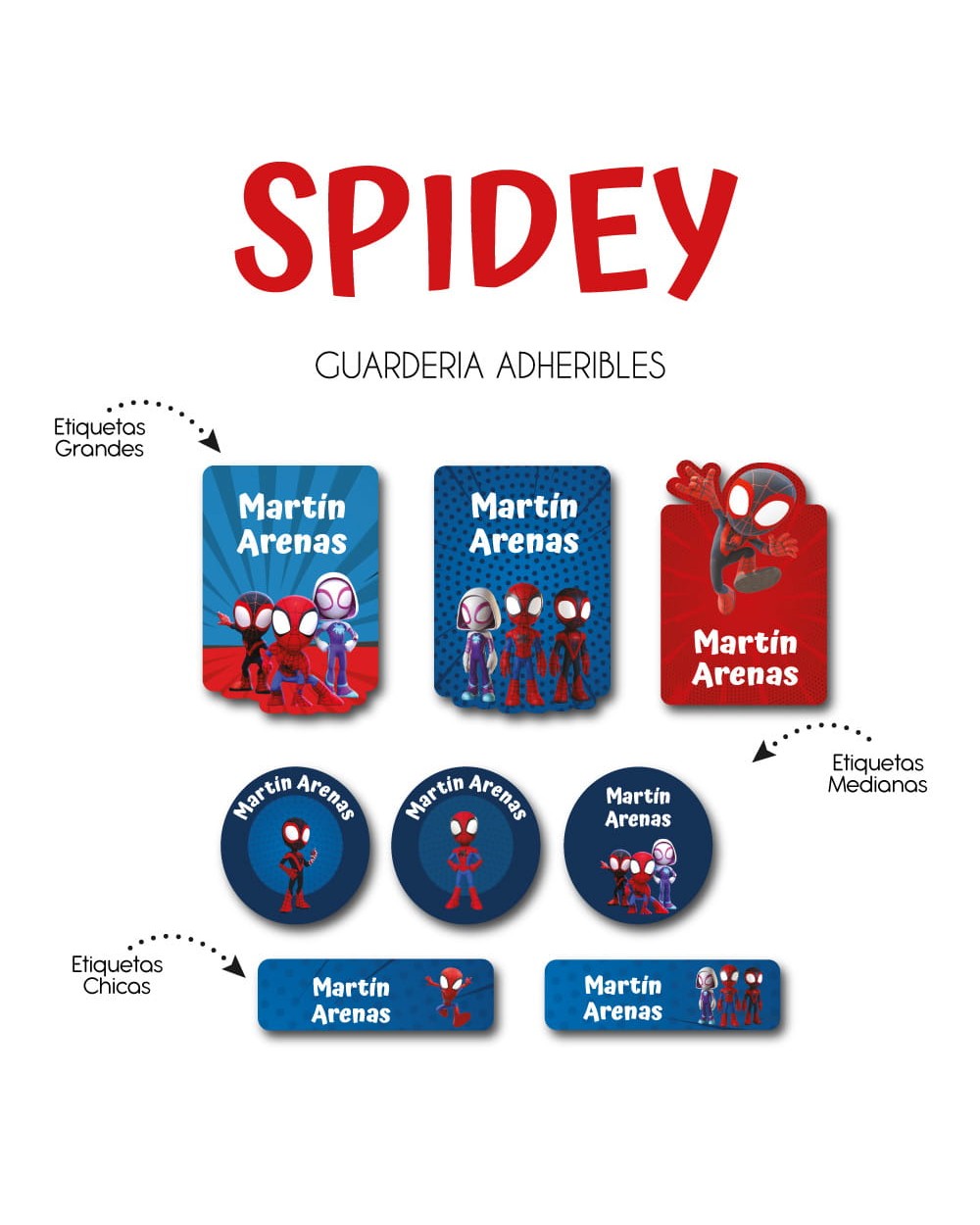 Guarderia Spidey| Etiquetas Para Guarderia Guarderia Spidey| Etiquetas Para Guarderia