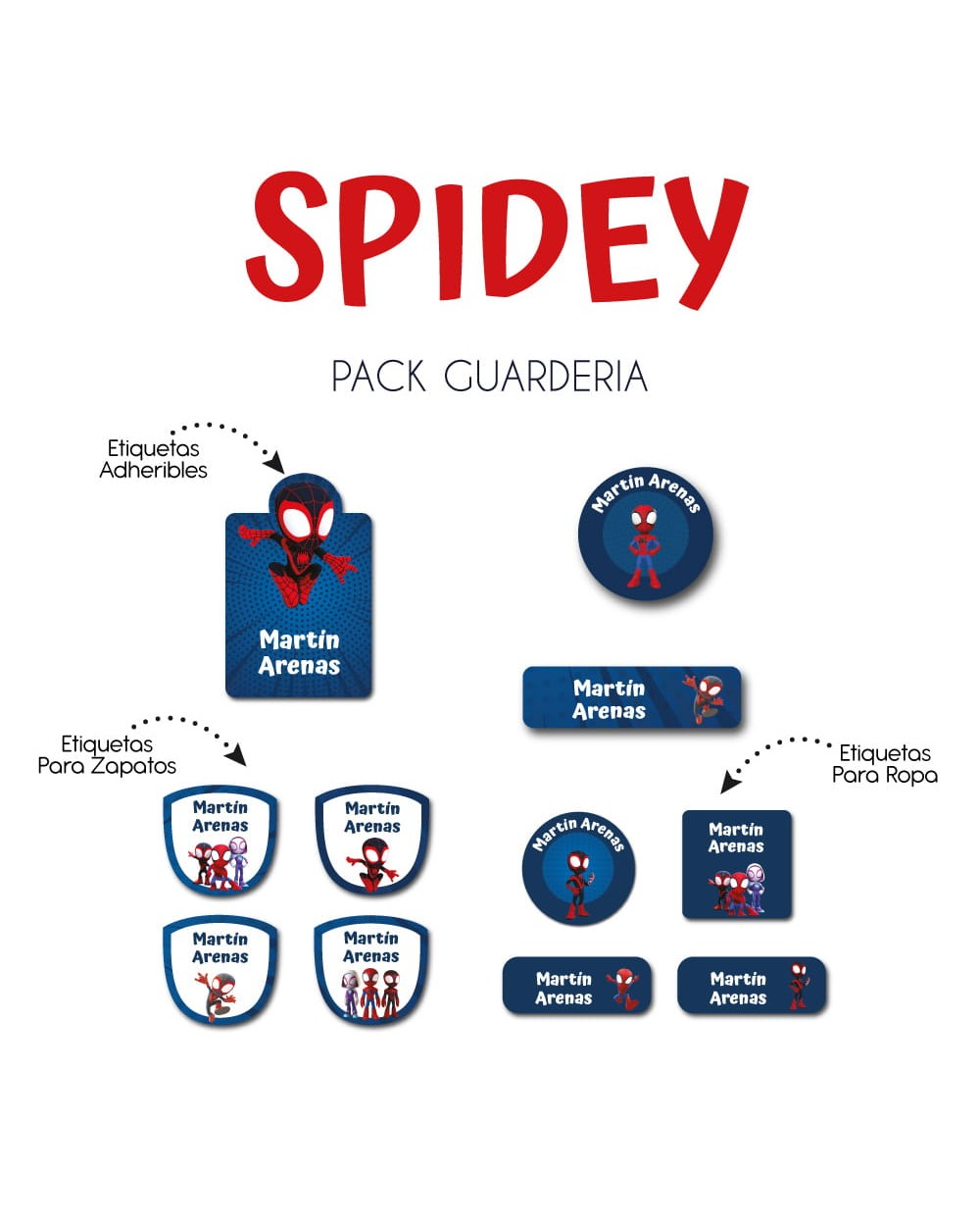 Pack Guardería Spidey | Pack Guarderia Pack Guardería Spidey | Pack Guarderia