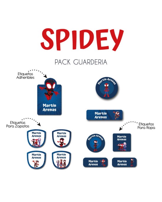 Pack Guardería Spidey | Pack Guarderia