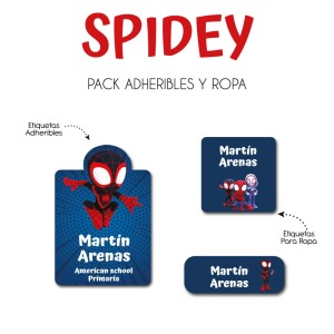Pack Ropa y Escuela Spidey