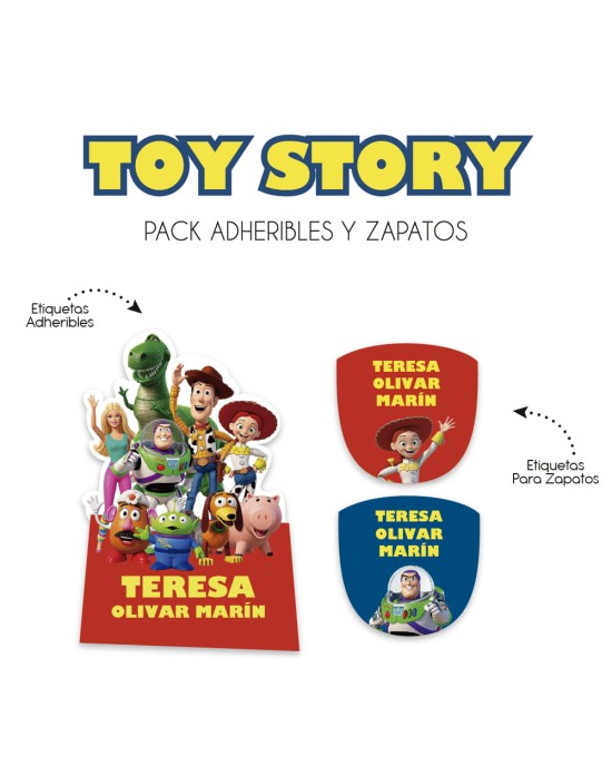 Pack Escuela y Zapatos Toy Story | Pack Adheribles y Zapatos Pack Escuela y Zapatos Toy Story | Pack Adheribles y Zapatos